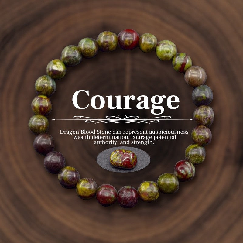 Dragon Blood Stone Bracelet (Courage)