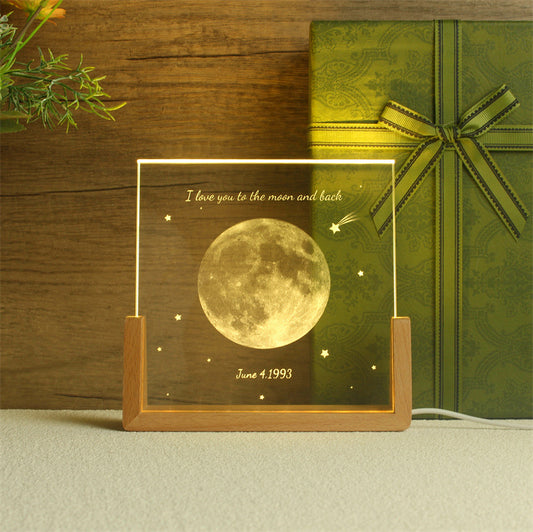 Customized crystal night light